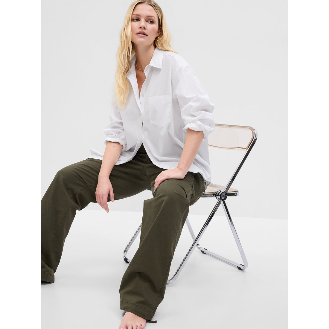 Women's Organic Cotton Poplin Big Shirt