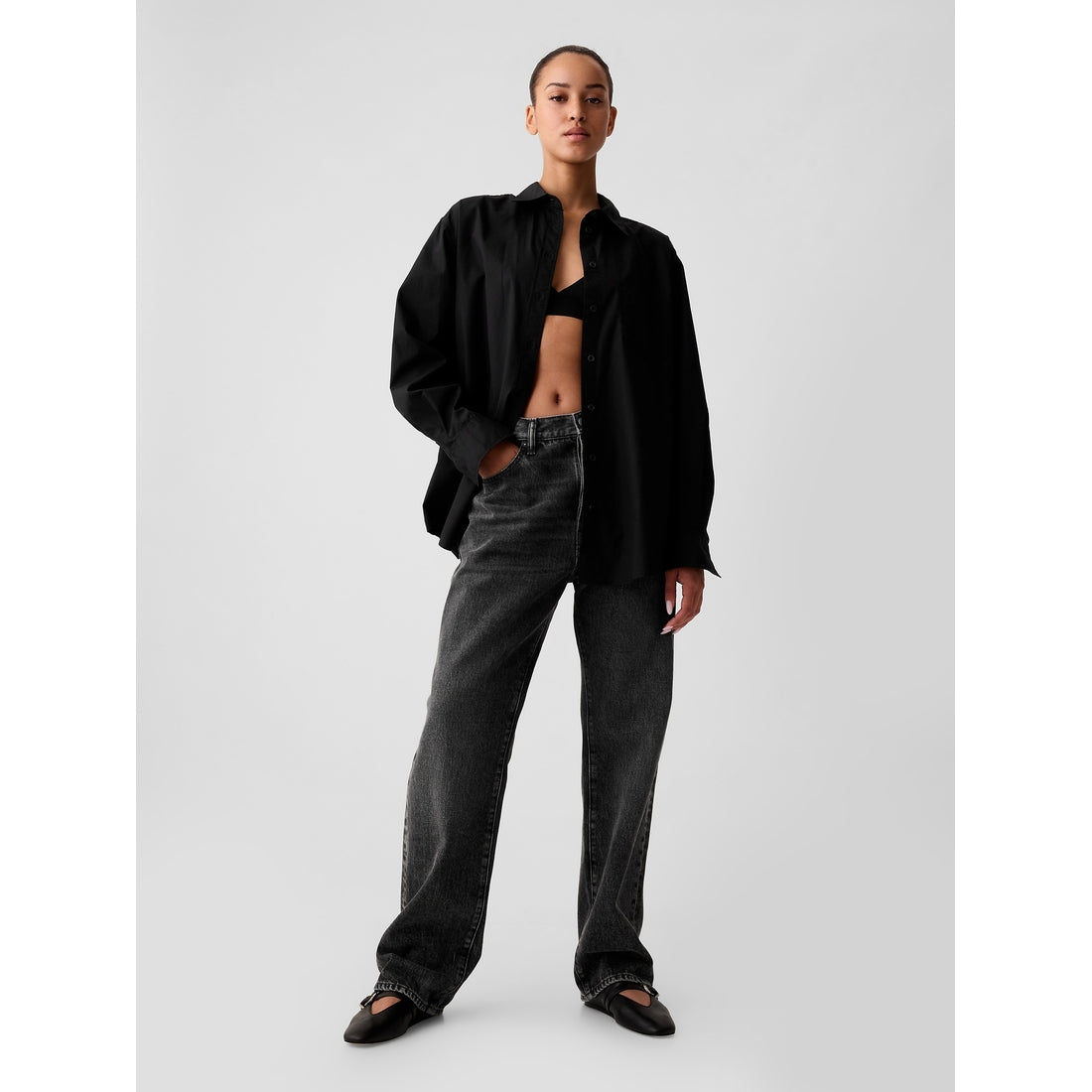 Women's Organic Cotton Poplin Big Shirt