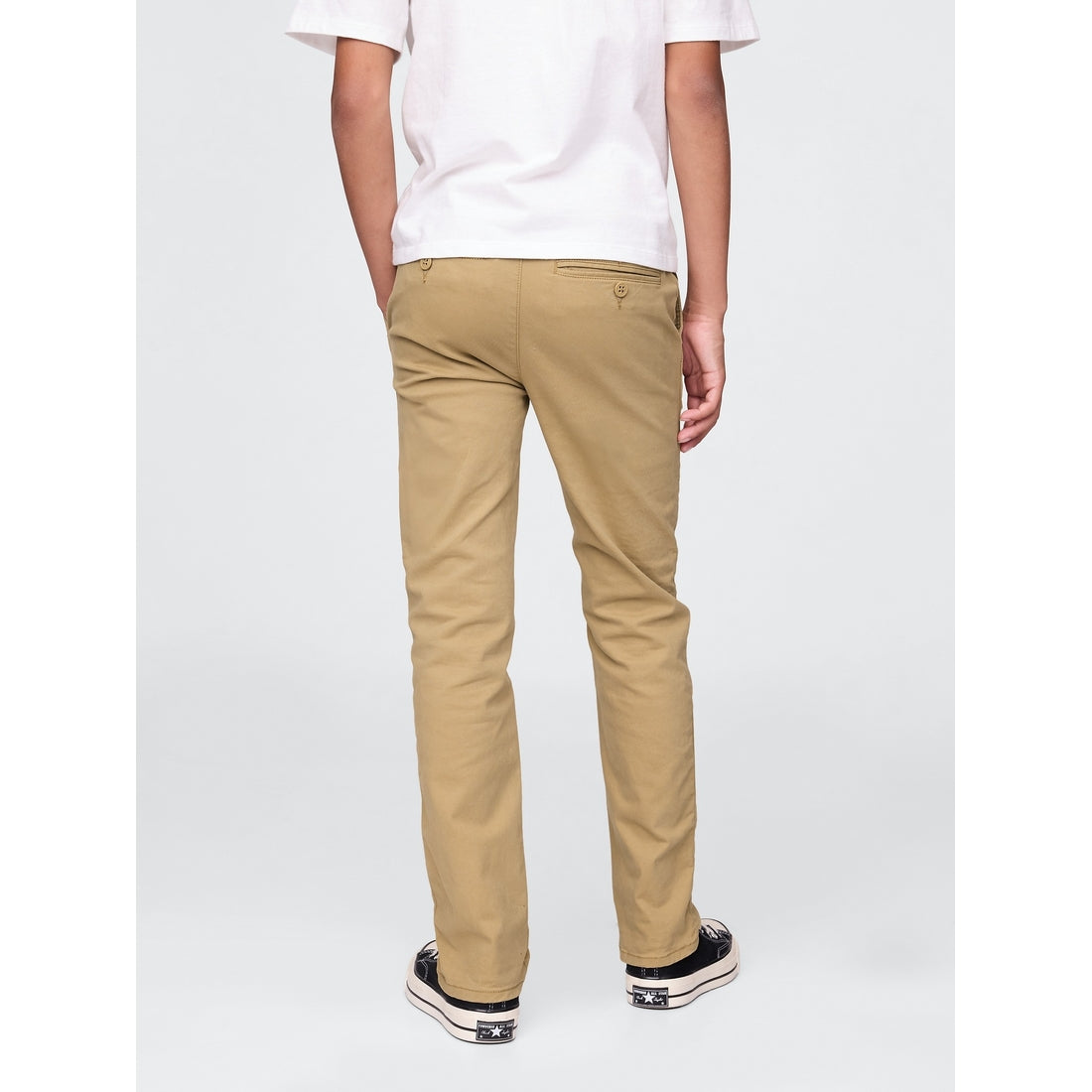 Boys' Uniform Straight-Fit Stretch Khakis