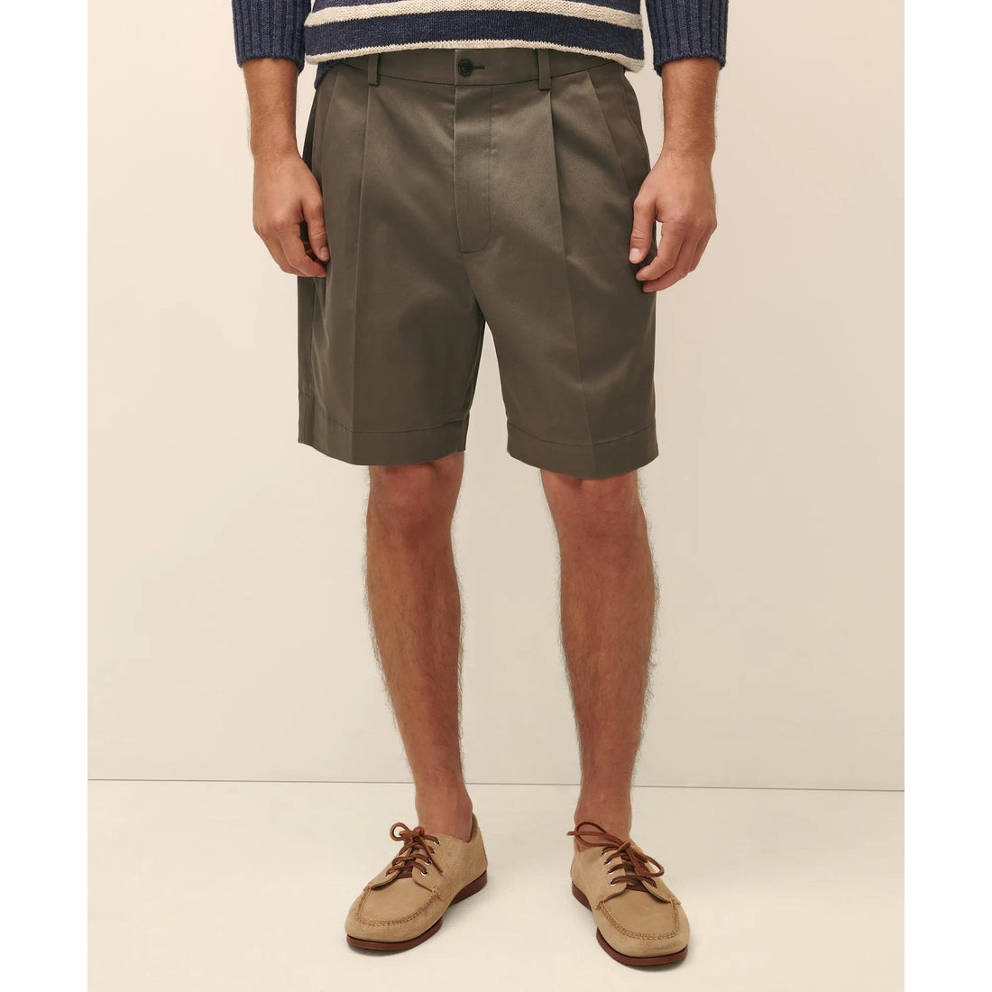 8" Pleat Front Stretch Advantage Chino Shorts