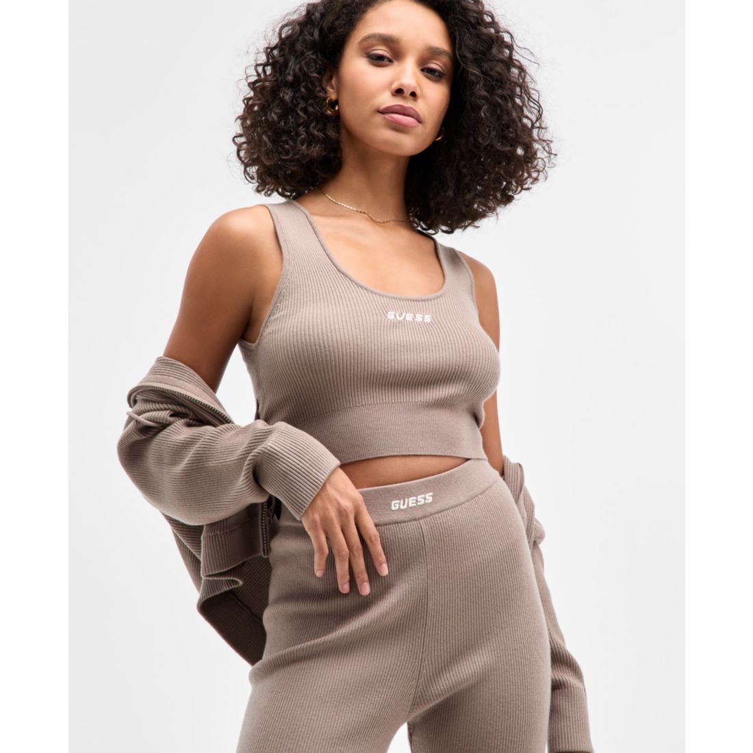 Guess Women's Flaminia Ribbed Knit Bralette