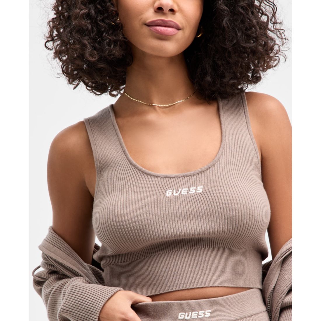 Guess Women's Flaminia Ribbed Knit Bralette