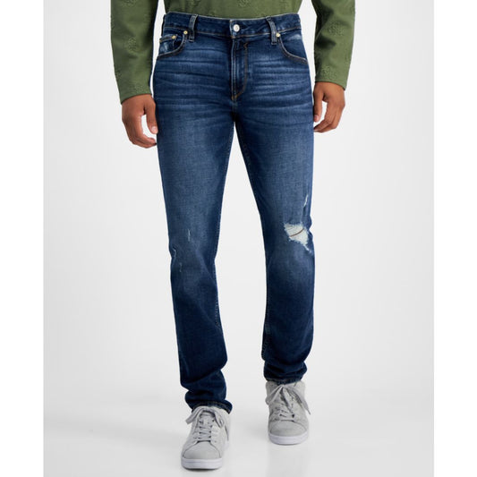 Guess Men's Destroyed Slim Tapered Fit Jeans