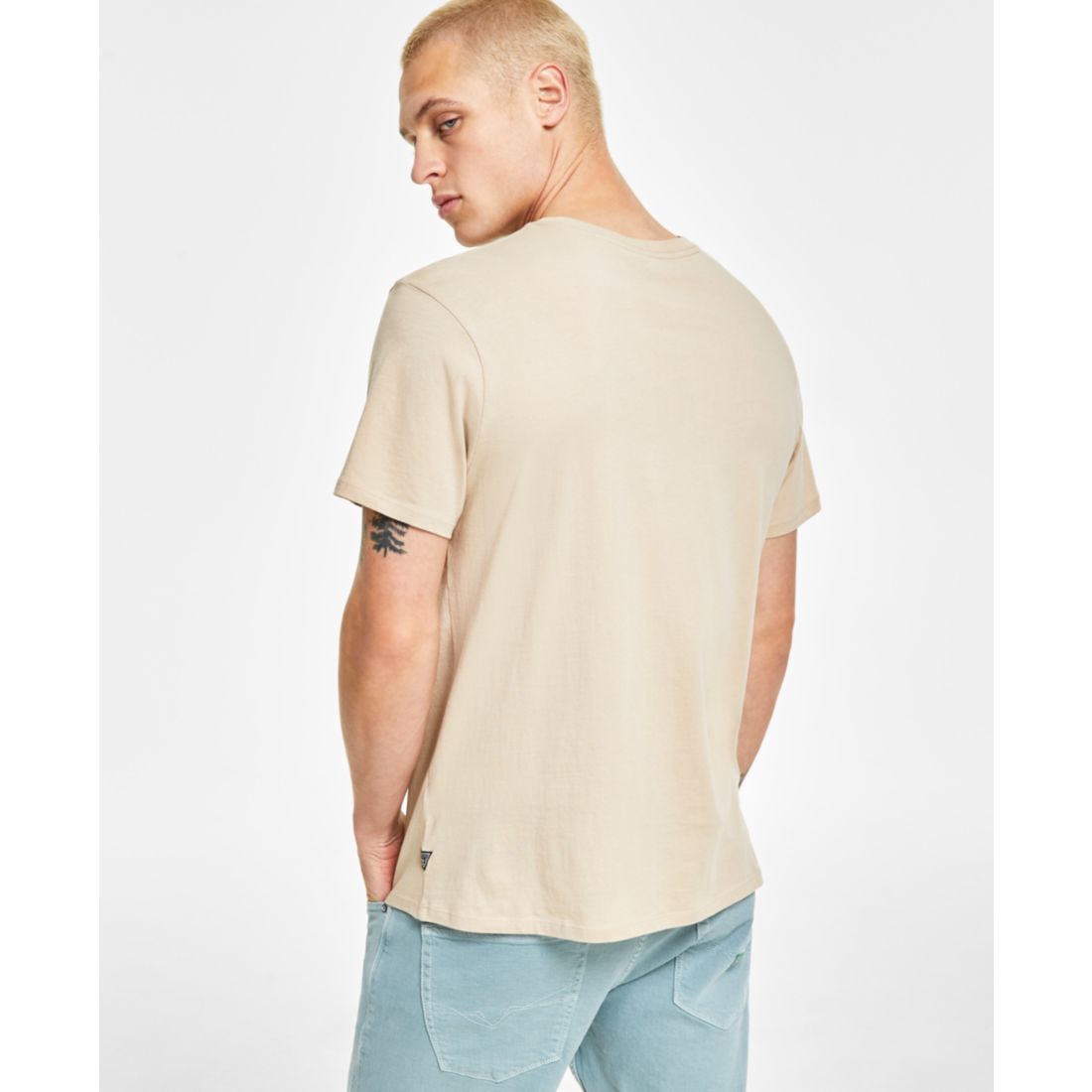 Guess Men's Mosaic Triangle Logo Graphic T-Shirt