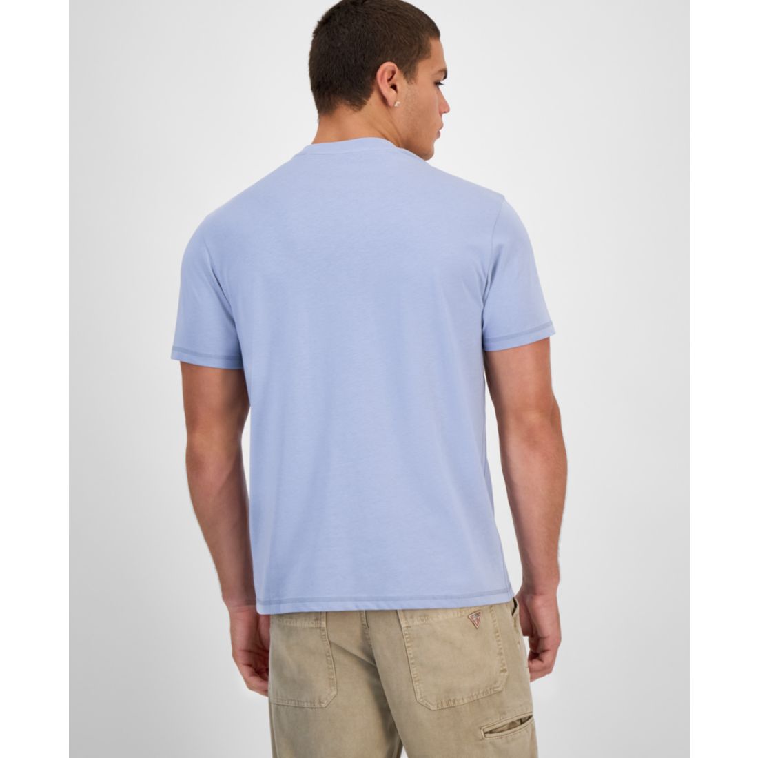 Guess Men's Faded Flower Short Sleeve Logo Graphic T-Shirt