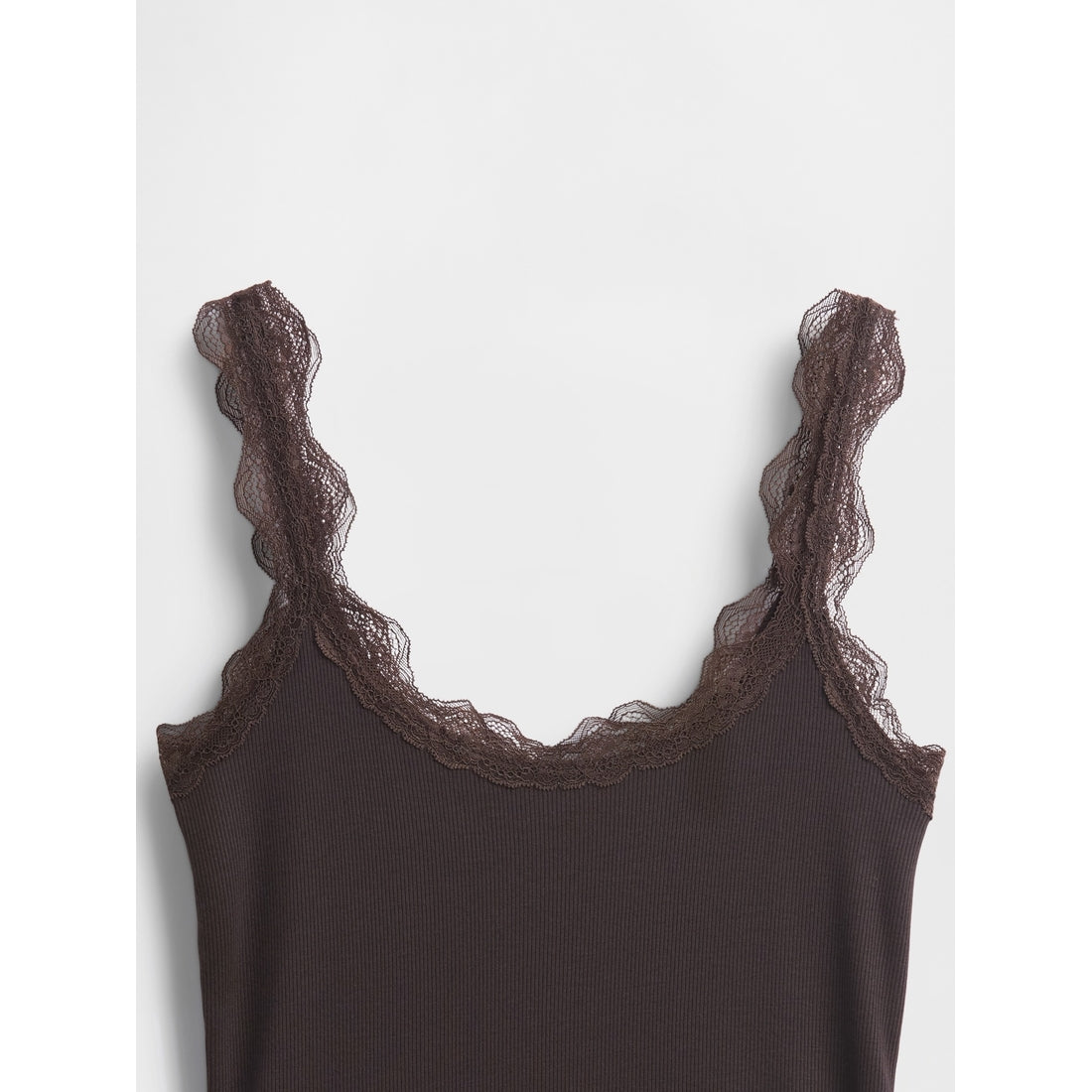 Women's Mini Rib Lace Pj Tank Top