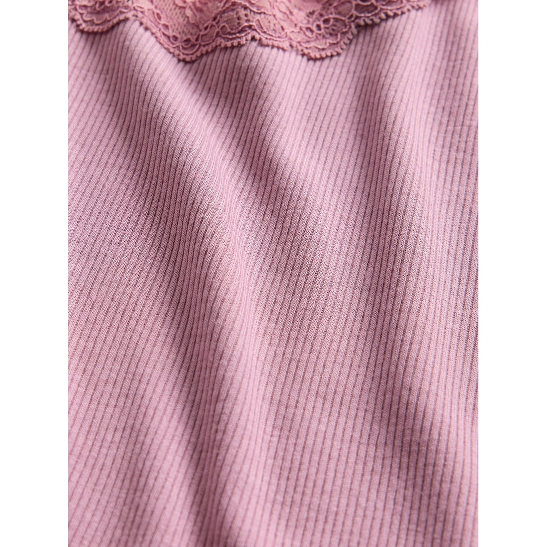 Women's Mini Rib Lace Pj Tank Top