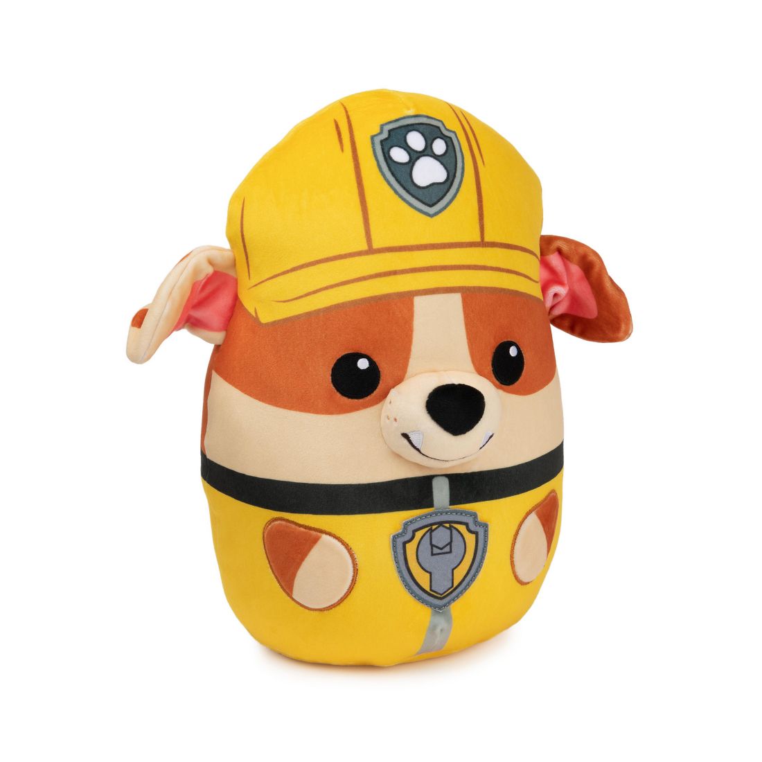 Paw Patrol Rubble Squish Plush, Official Toy from The Hit Cartoon, Squishy Stuffed Animal