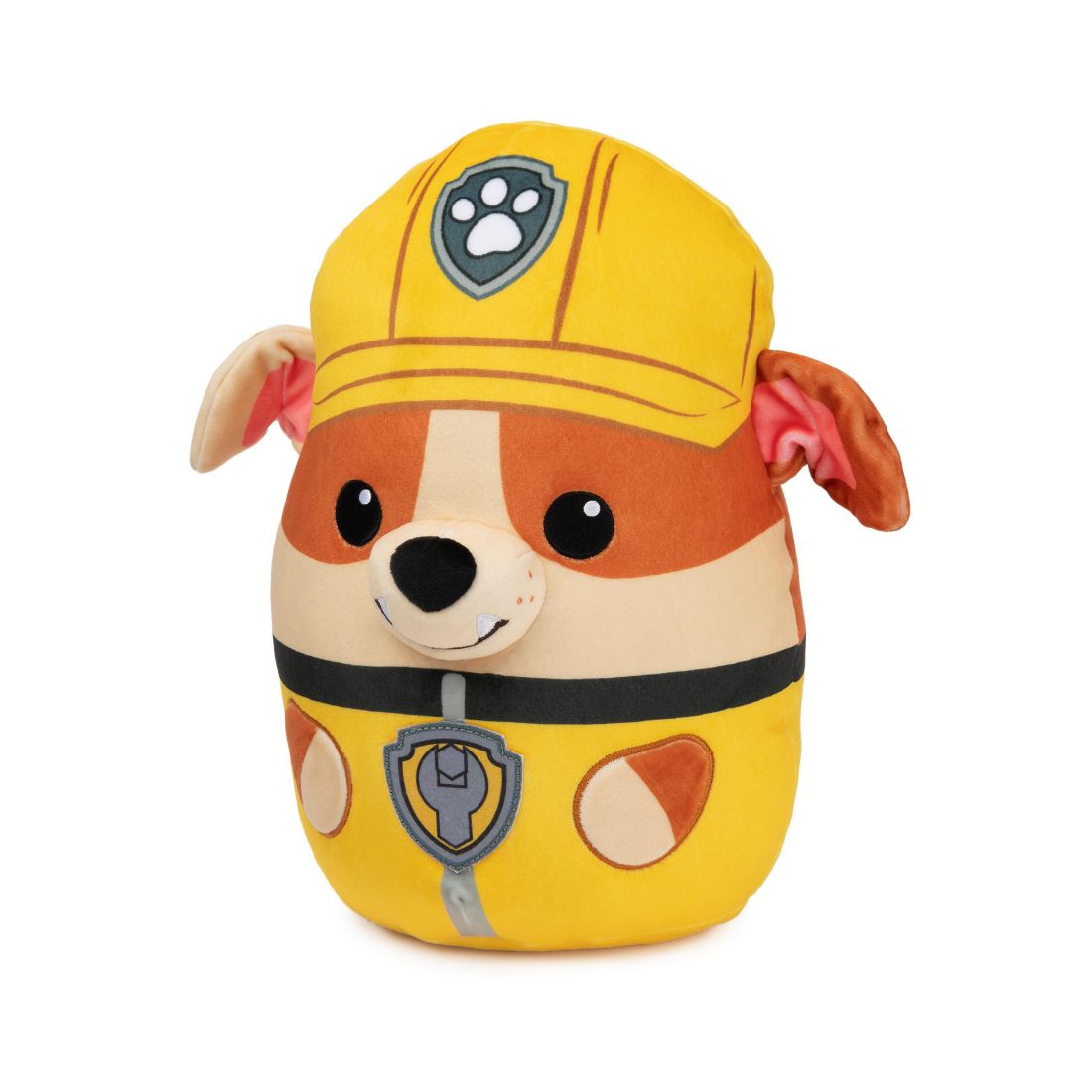 Paw Patrol Rubble Squish Plush, Official Toy from The Hit Cartoon, Squishy Stuffed Animal