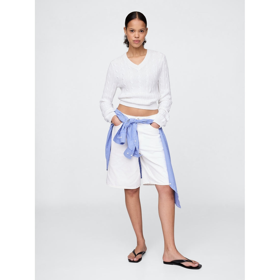 Women's 11" Mid Rise Longline Denim Shorts