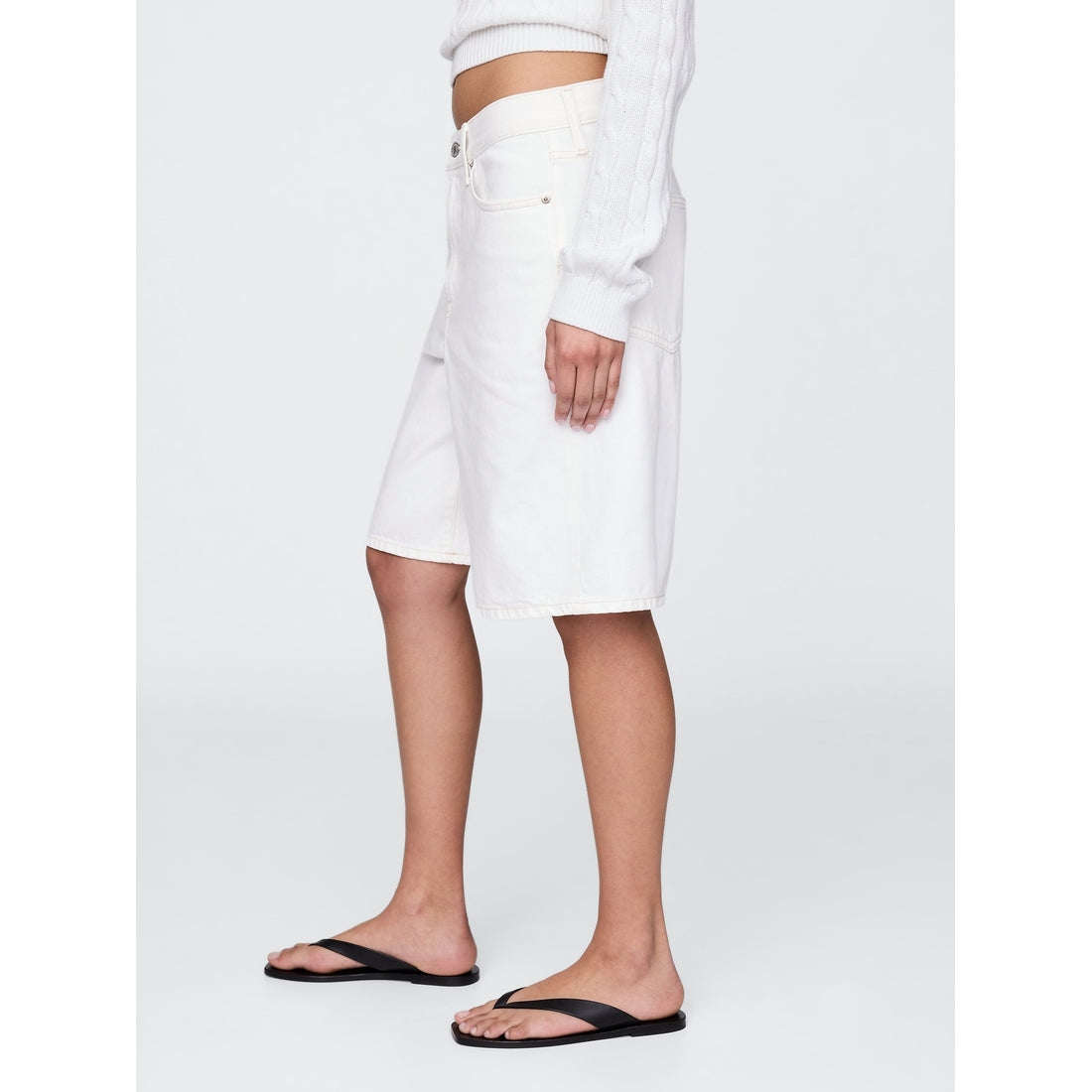 Women's 11" Mid Rise Longline Denim Shorts