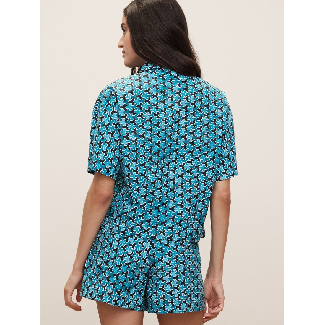 The White Lotus Poplin Tie-Front Shirt