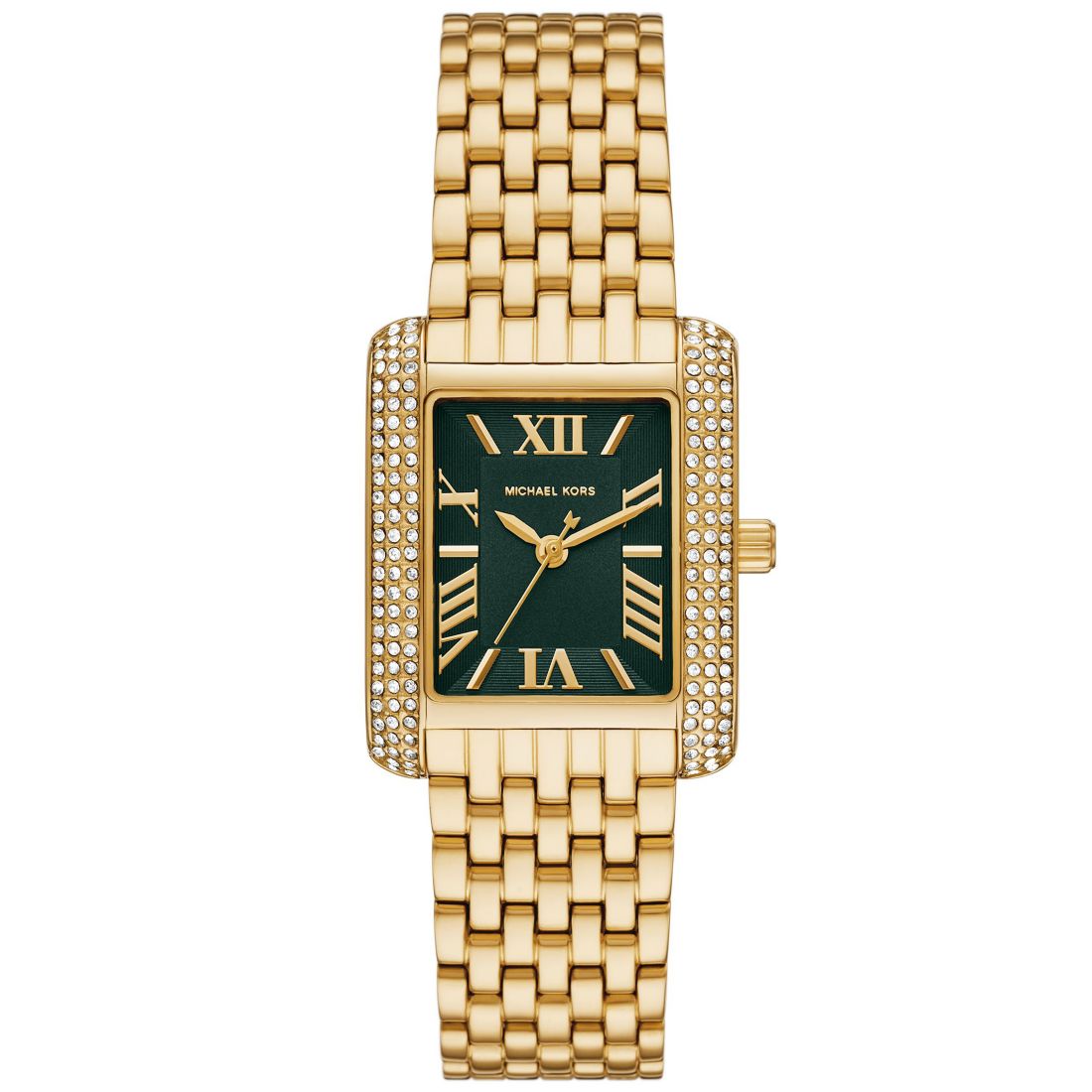 Michael Kors Women's Emery Three-Hand Gold-Tone Stainless Steel Watch 33 x 27mm