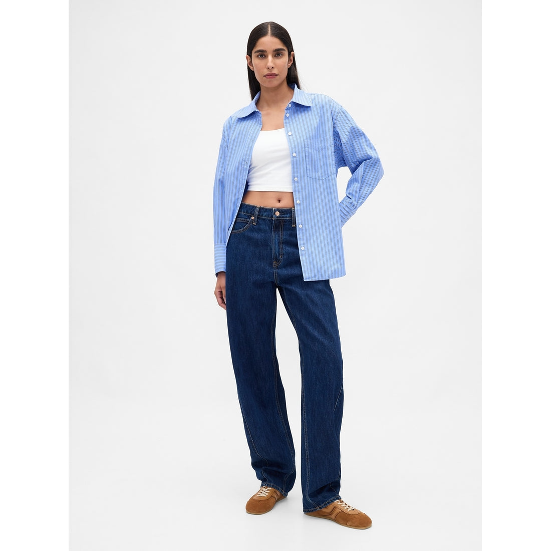 Women's Organic Cotton Poplin Big Shirt