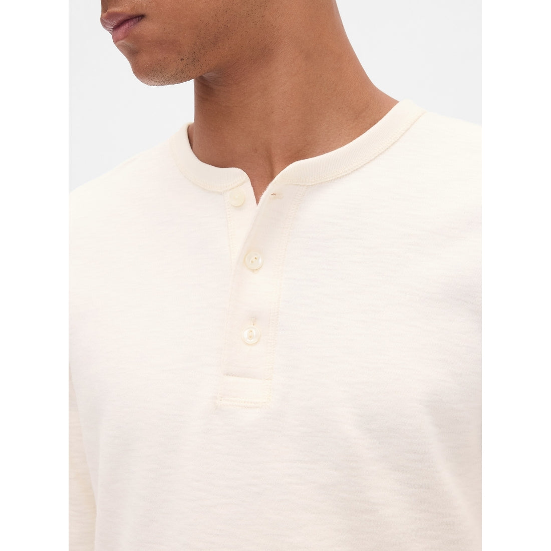 Men's Double-Knit Henley T-Shirt