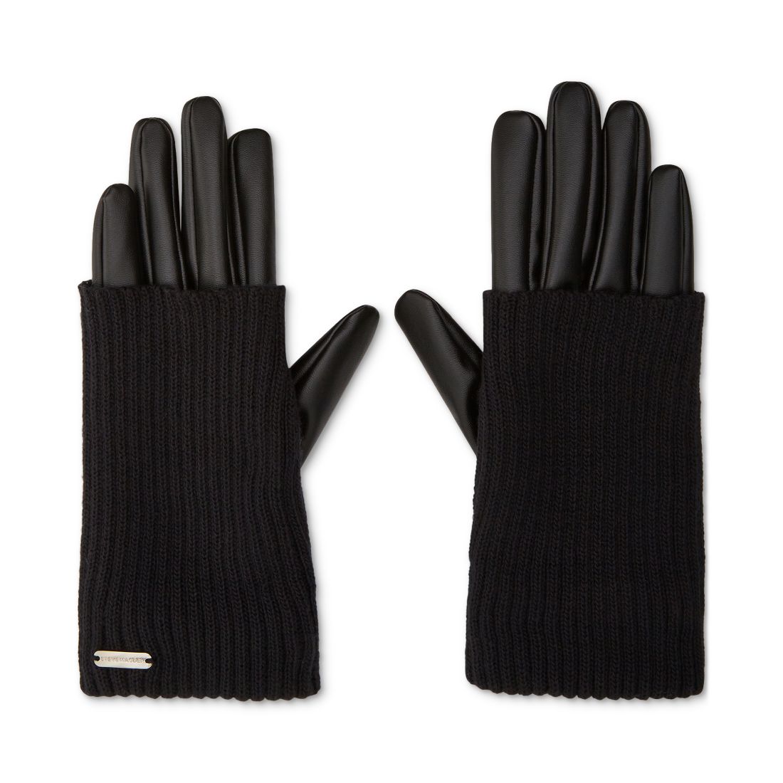 Steve Madden Women's Mixed-Media Gloves