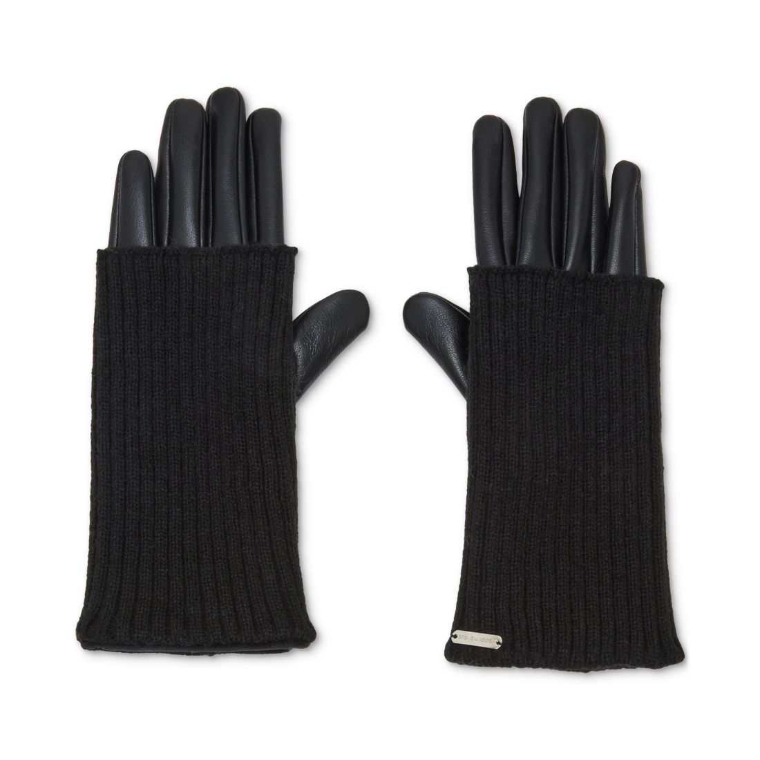 Steve Madden Women's Mixed-Media Gloves