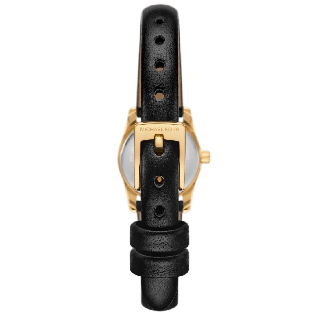 Michael Kors Women's Lexington Black Leather Watch, 19mm