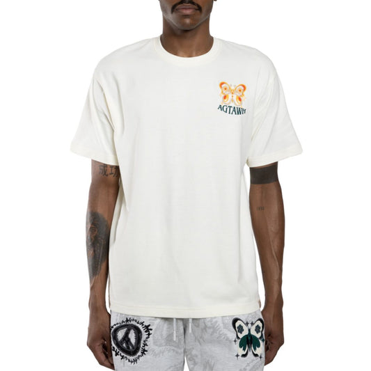 All Good Things Are Welcome Here Men's Palm Fly Graphic T-Shirt
