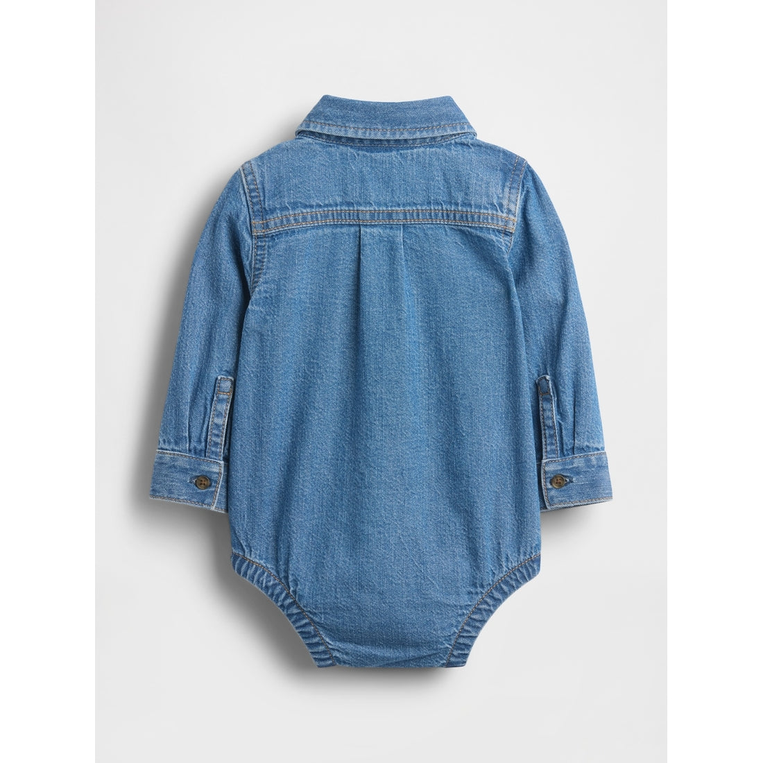 Baby Denim Button-Down Bodysuit