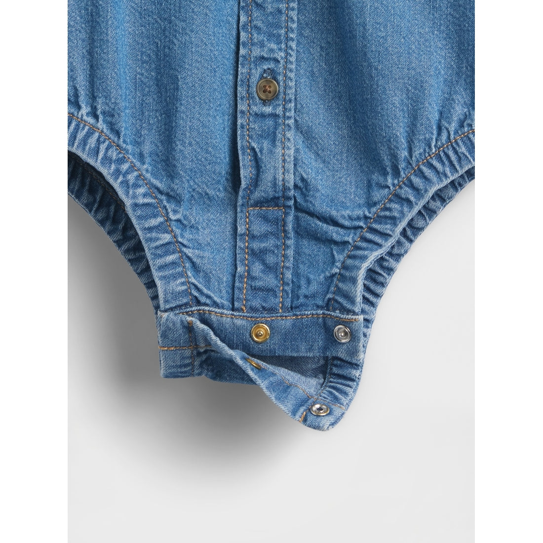 Baby Denim Button-Down Bodysuit