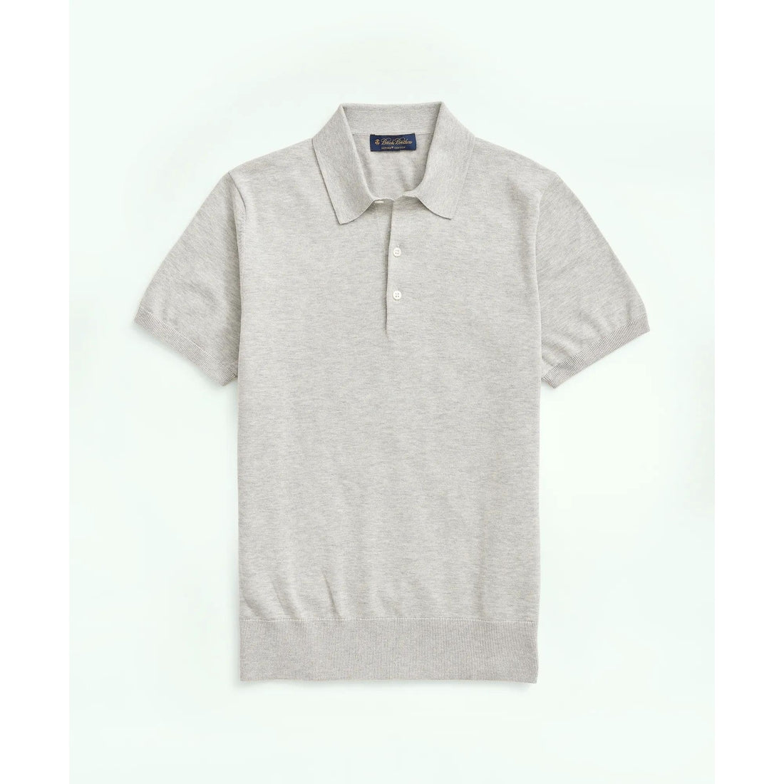 Supima Cotton Short-Sleeve Polo Sweater