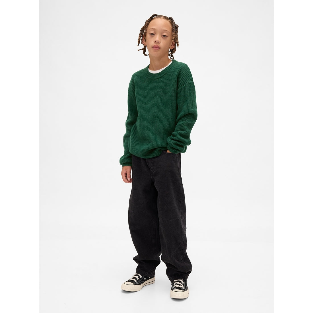 Boys' Cashsoft Relaxed Crewneck Sweater