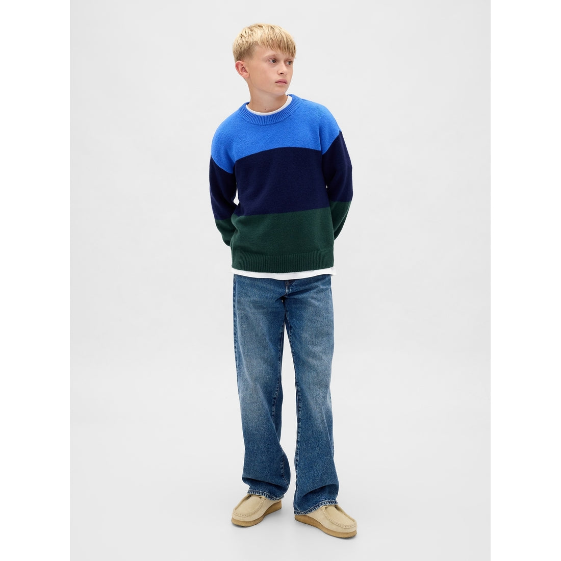Boys' Cashsoft Relaxed Crewneck Sweater