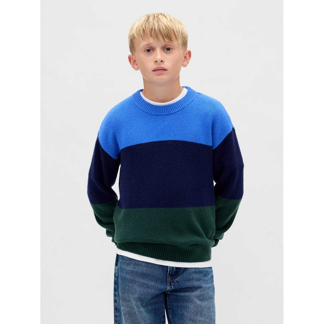 Boys' Cashsoft Relaxed Crewneck Sweater