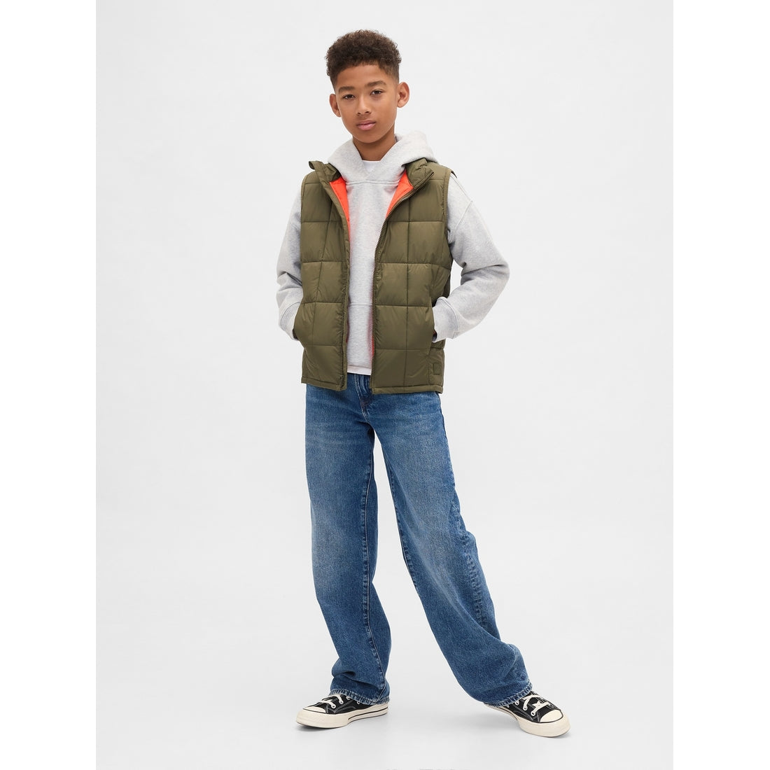 Boys' Recycled Lightweight Puffer Vest