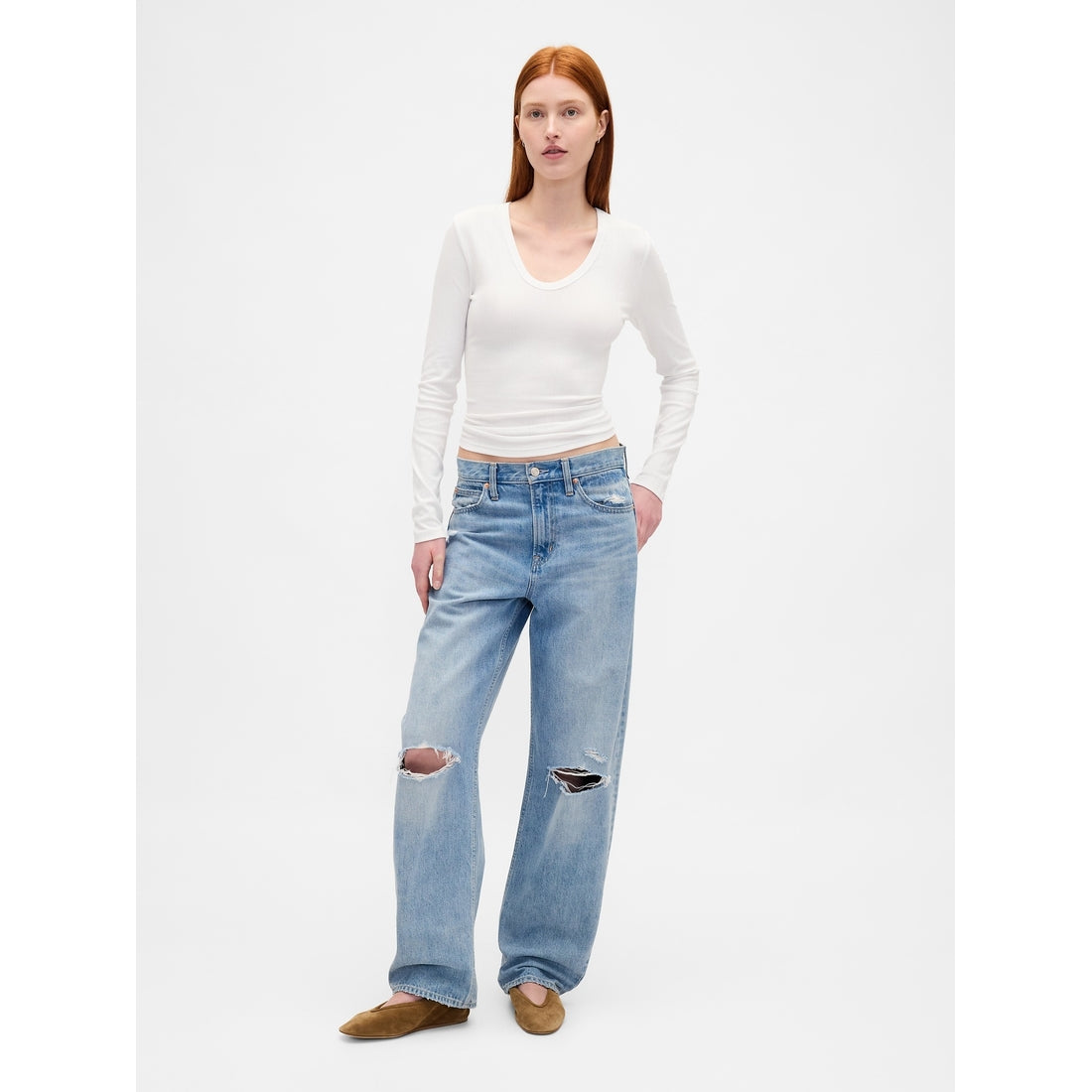 Women's Sheer Modern Rib T-Shirt