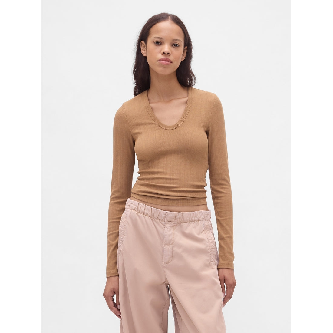 Women's Sheer Modern Rib T-Shirt