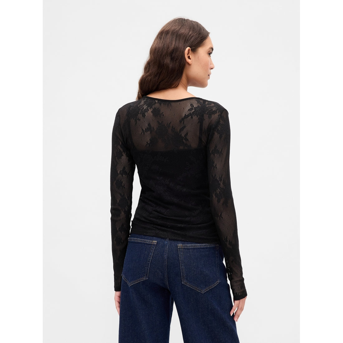 Women's Sheer Lace Top