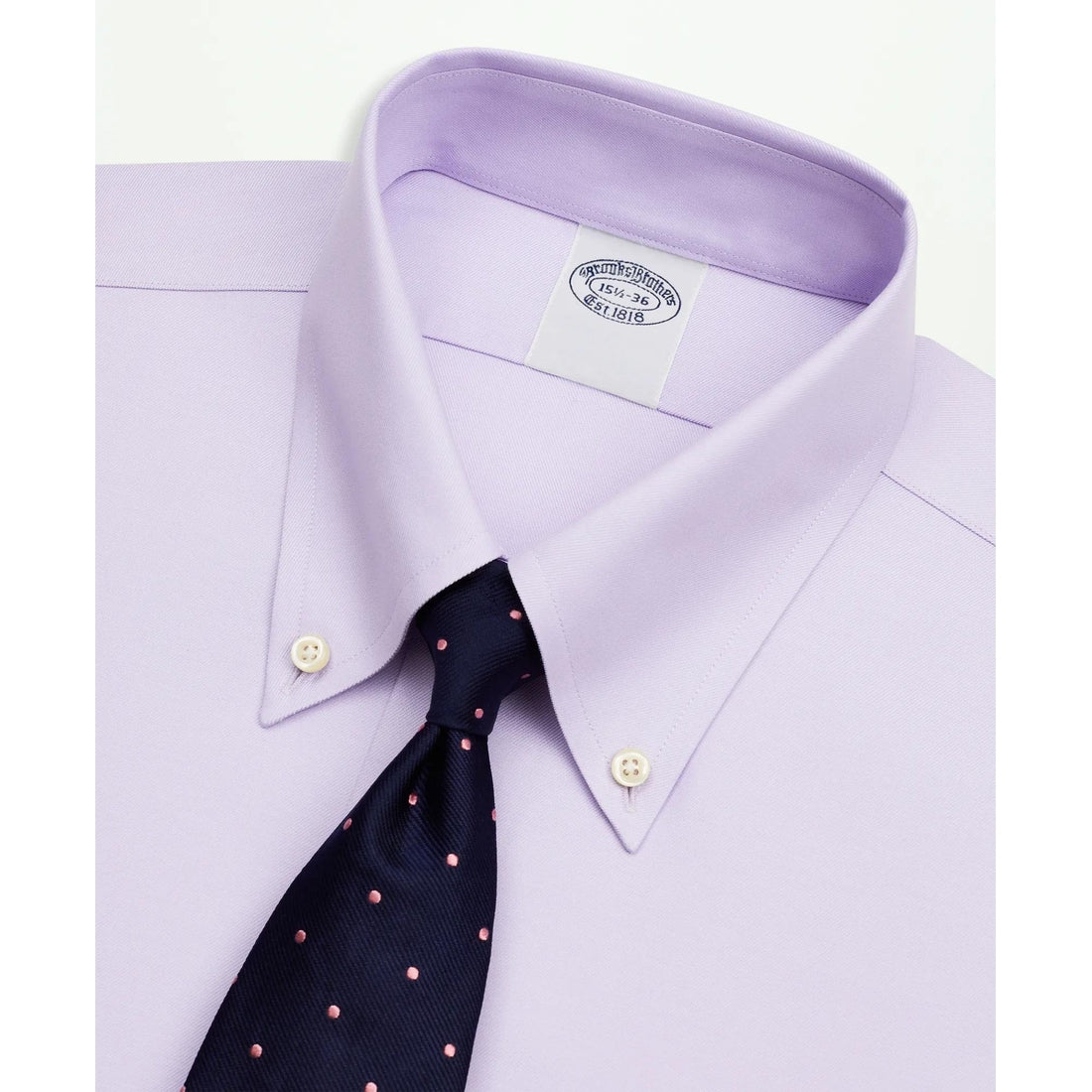 Stretch Supima Cotton Non-Iron Twill Button-Down Collar Dress Shirt