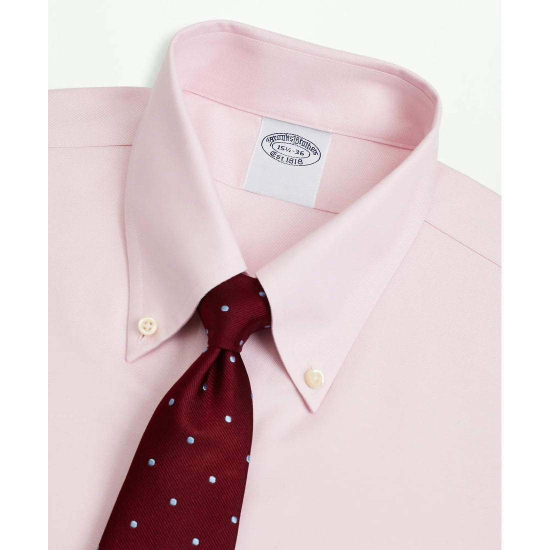 Stretch Supima Cotton Non-Iron Twill Button-Down Collar Dress Shirt