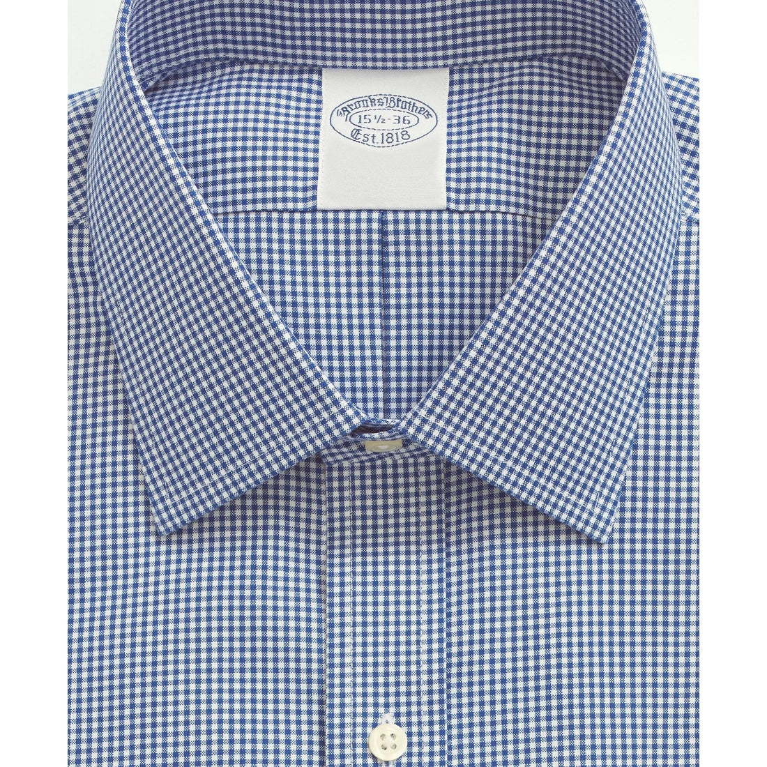 Stretch Supima Cotton Non-Iron Pinpoint Oxford Ainsley Collar, Gingham Dress Shirt