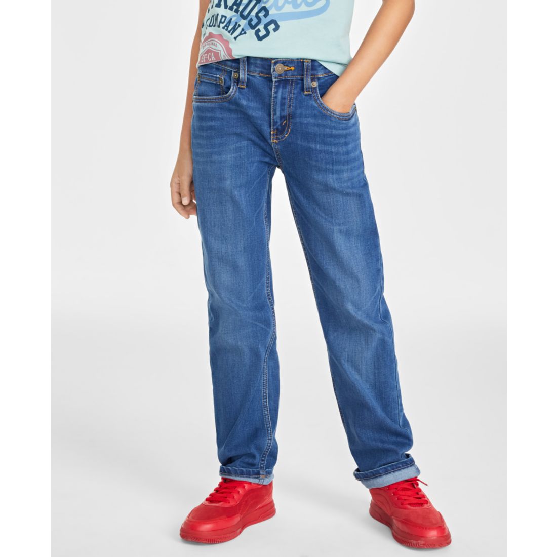 Levi's Big Boys 514 Straight Fit Stretch Performance Jeans