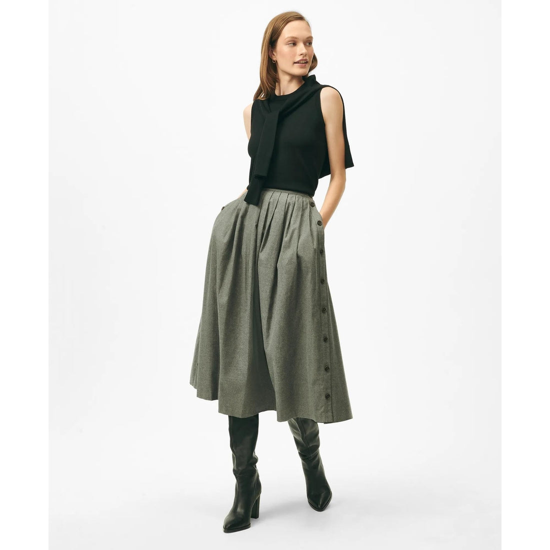 Extra-Fine Twinset Shell in Merino Wool