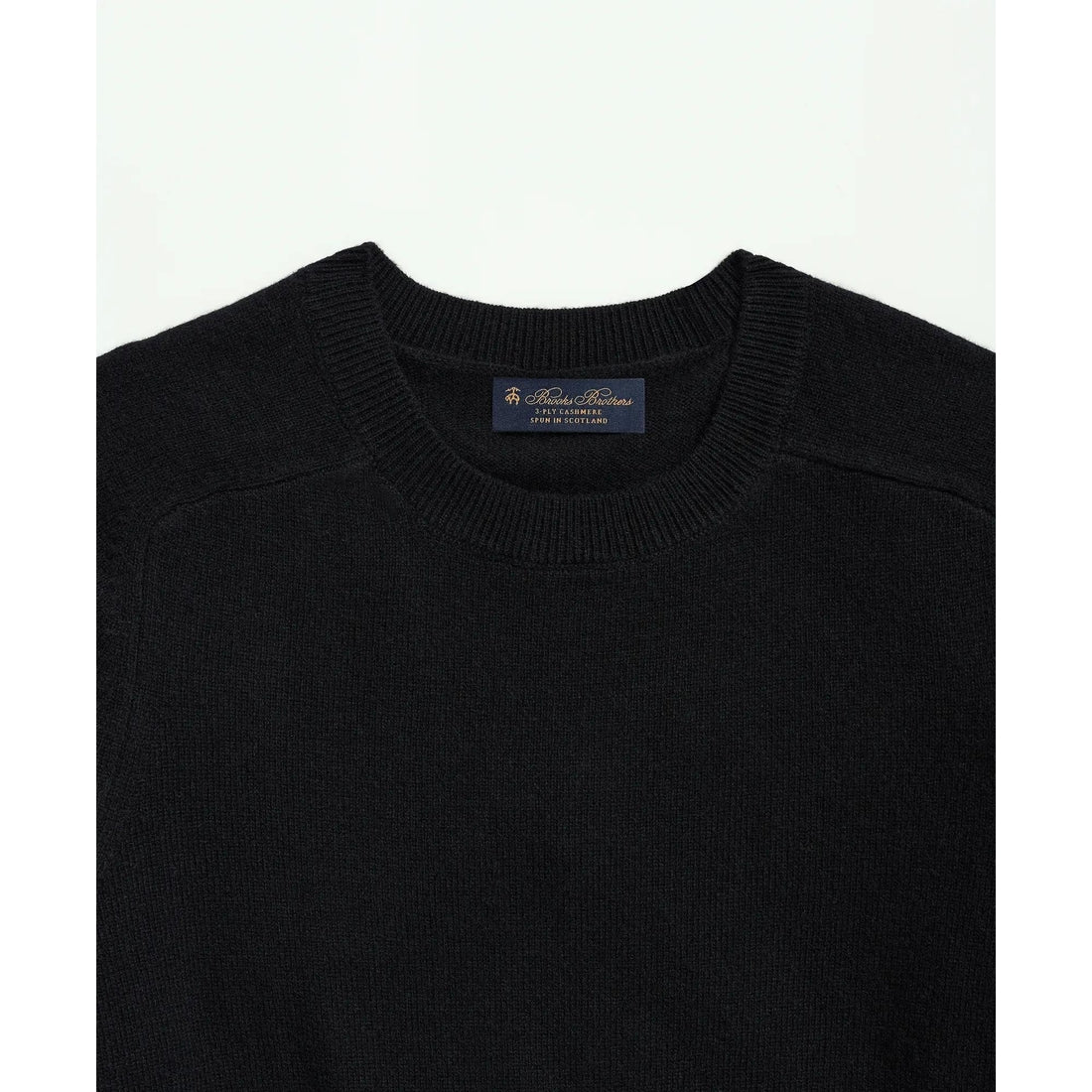 3-Ply Cashmere Crewneck Saddle Shoulder Sweater