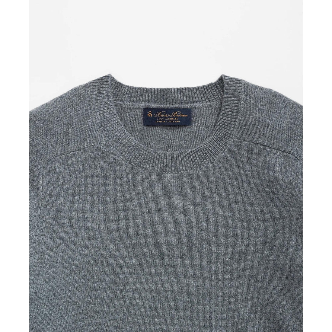 3-Ply Cashmere Crewneck Saddle Shoulder Sweater