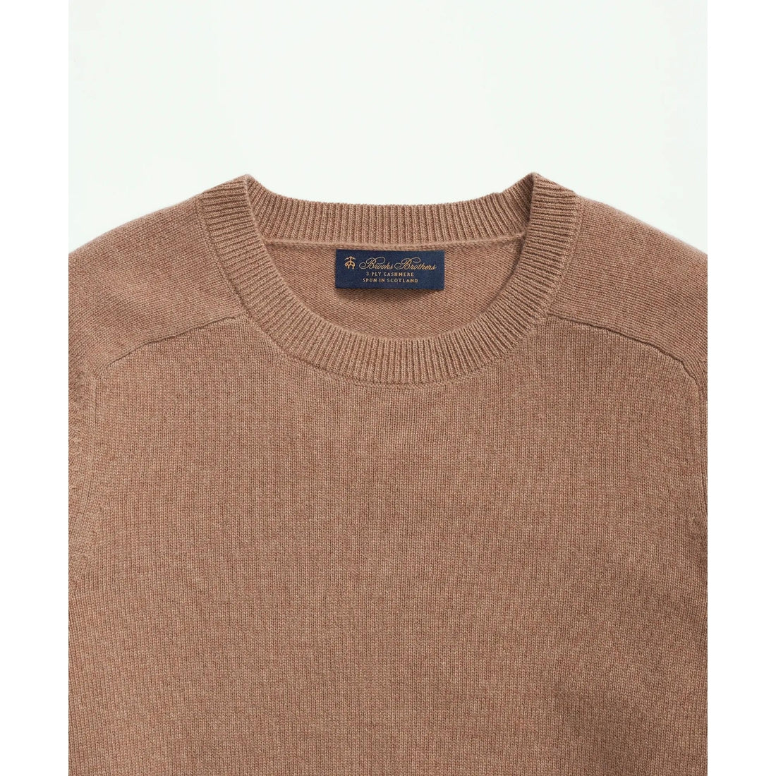 3-Ply Cashmere Crewneck Saddle Shoulder Sweater