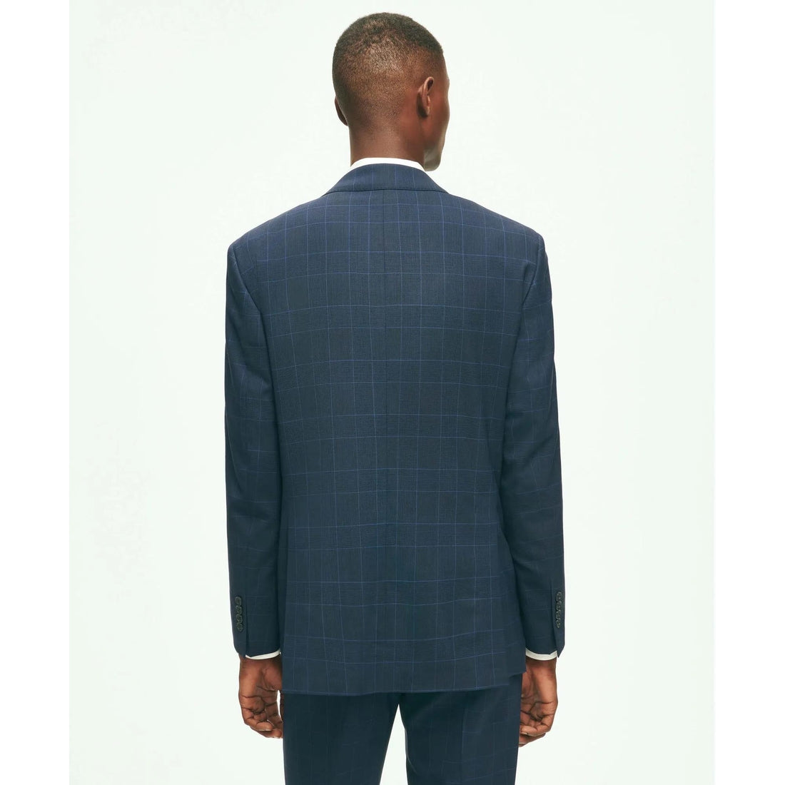 Brooks Brothers Explorer Collection Slim Fit Wool Checked Suit Jacket