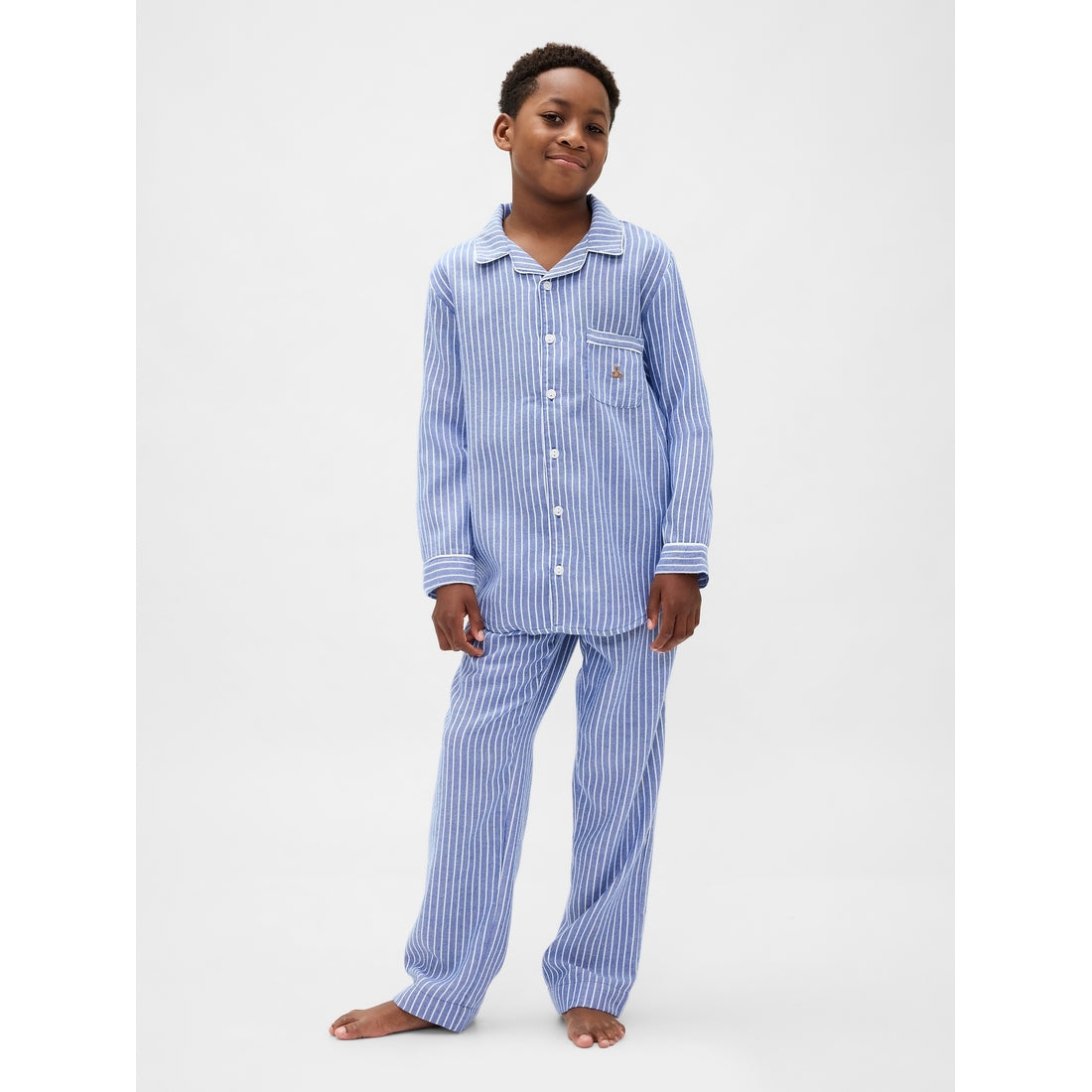 Girls' Recycled Flannel Pj Set