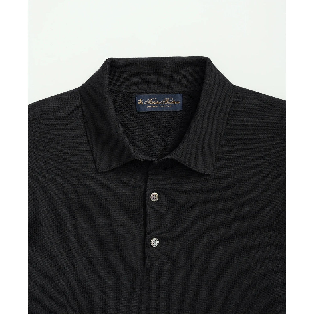 Supima Cotton Short-Sleeve Polo Sweater