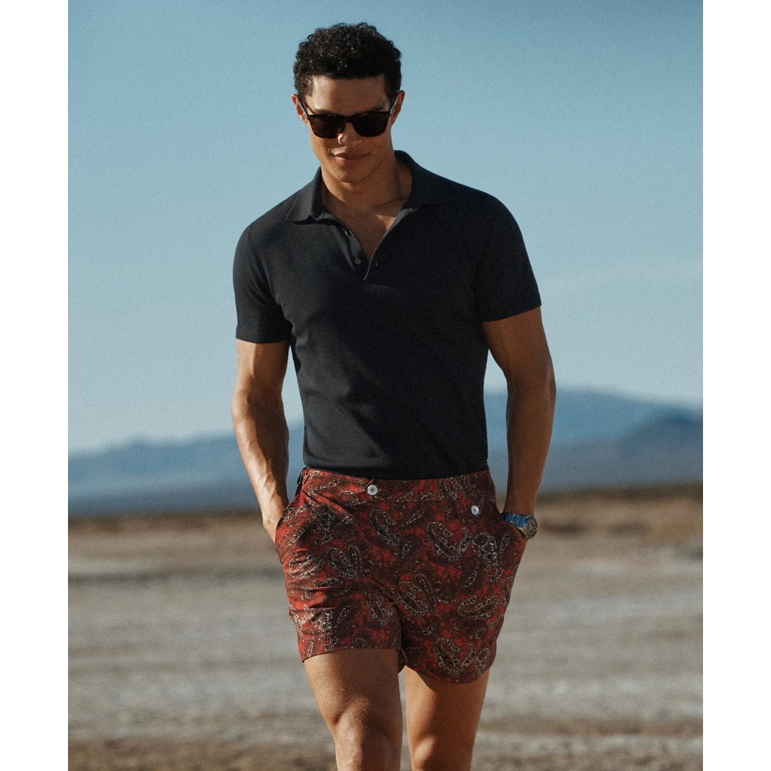 Supima Cotton Short-Sleeve Polo Sweater