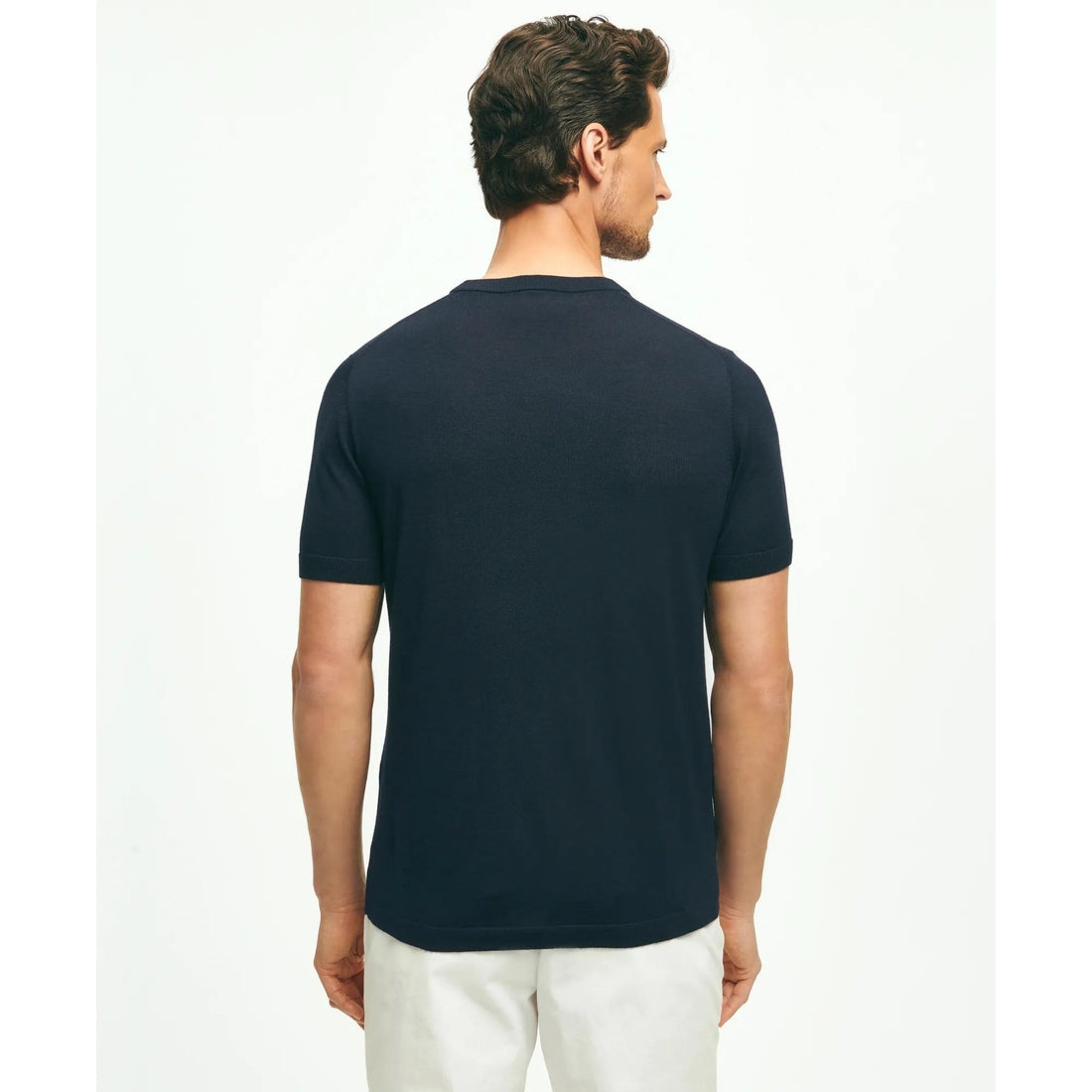 Lightweight Luxe All-Season Sweater, Short Sleeve Crewneck