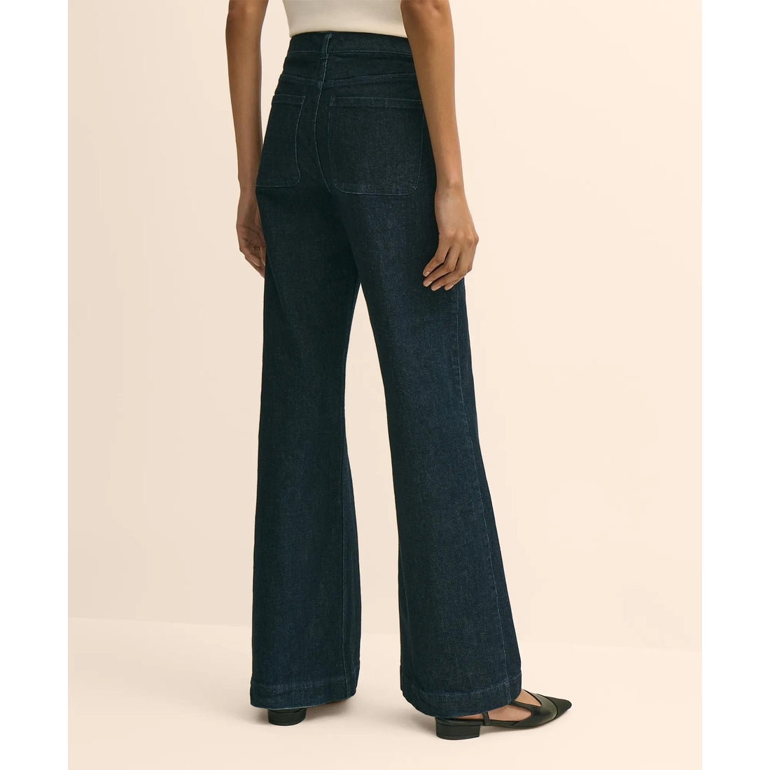 Patch Pocket Bootcut Jeans