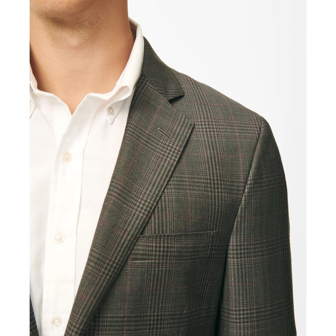 Classic Fit Checked Sport Coat in Wool