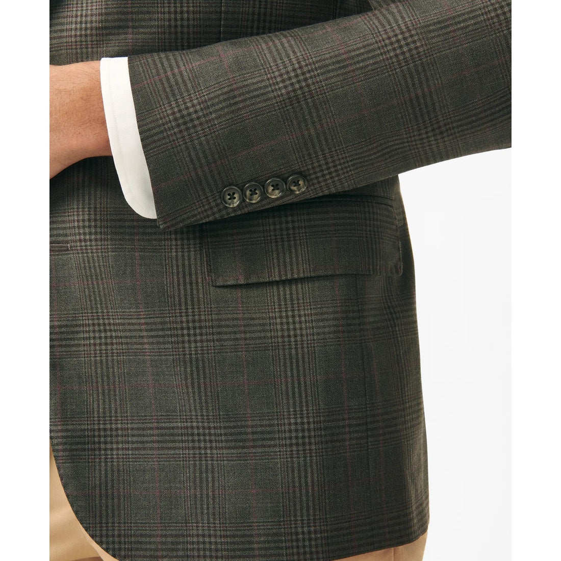 Classic Fit Checked Sport Coat in Wool