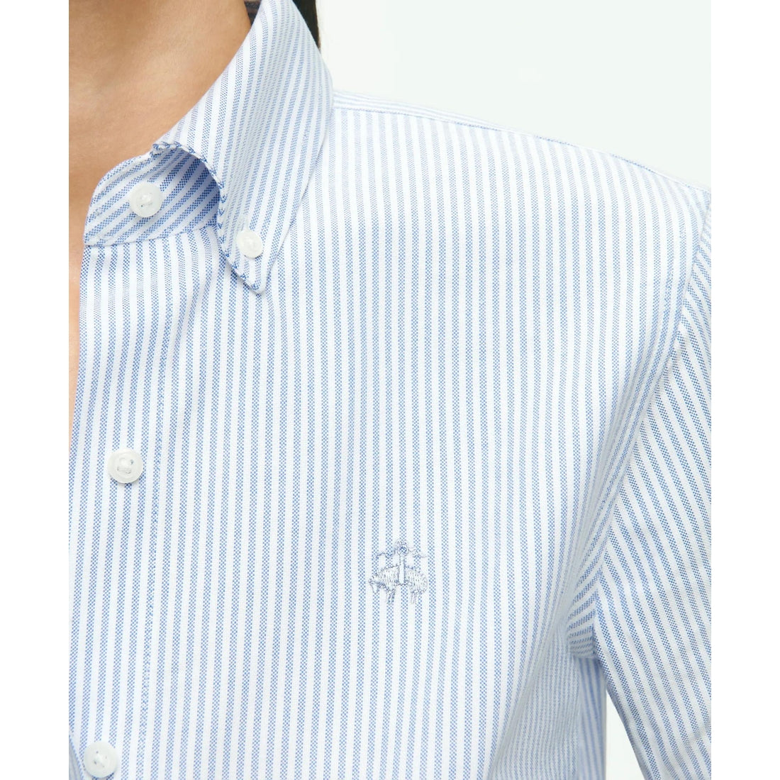 Classic-Fit Cotton Oxford Stripe Shirt